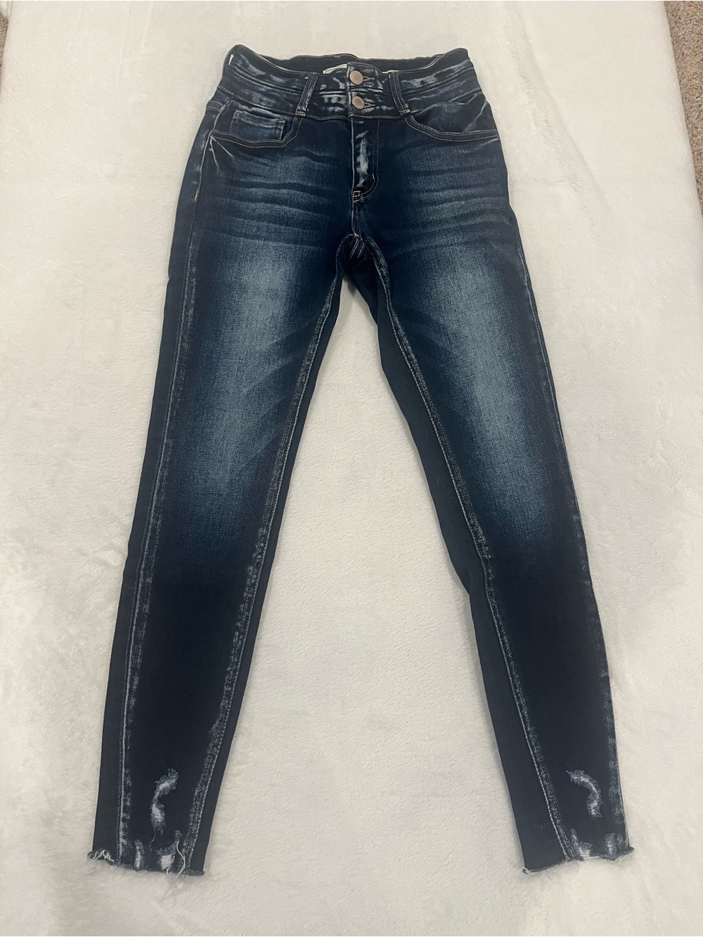 KanCan Signature Kurvy Mid-Rise Ankle Skinny Jeans - Size 24